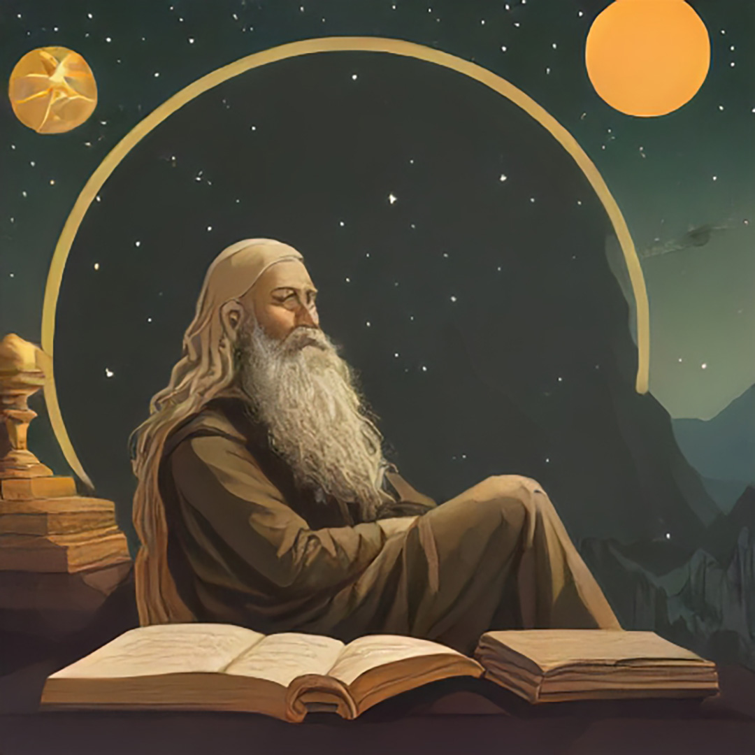 Esempio generazione AI - Archetipo del Saggio